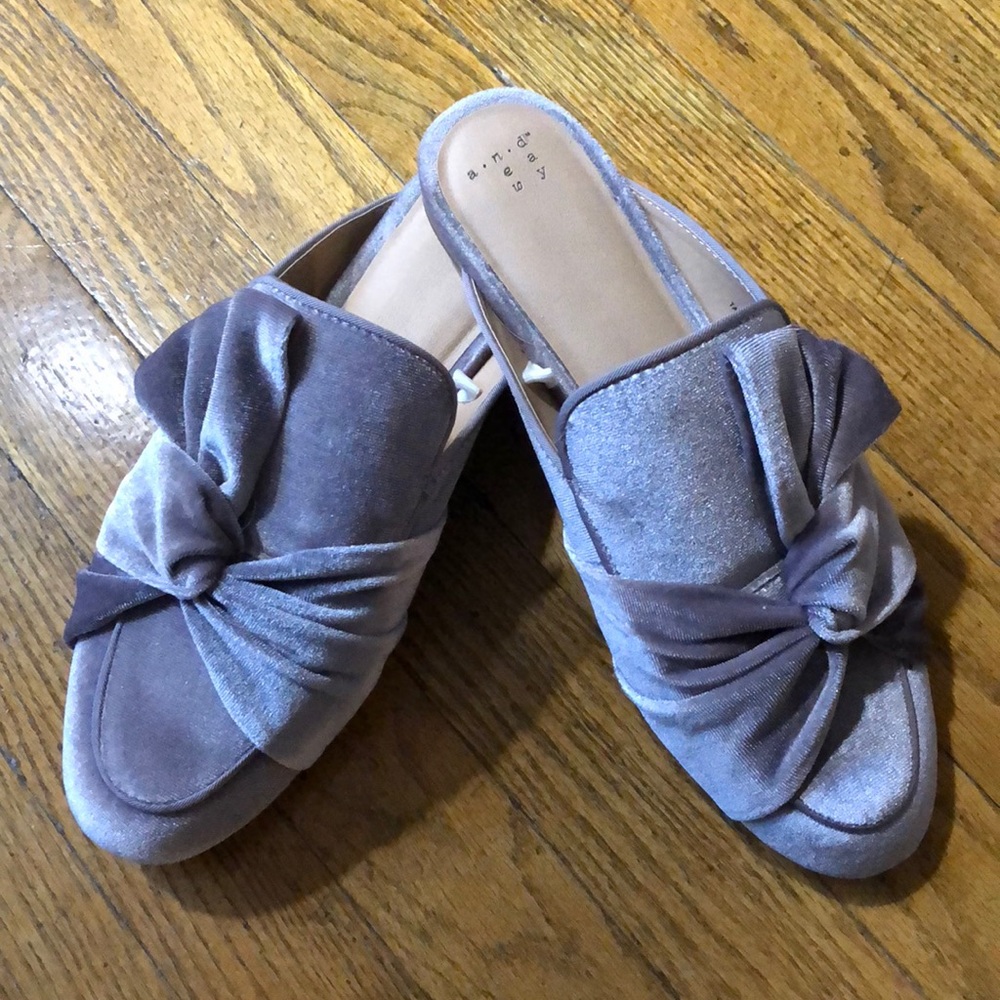 A New Day Velvet Mules